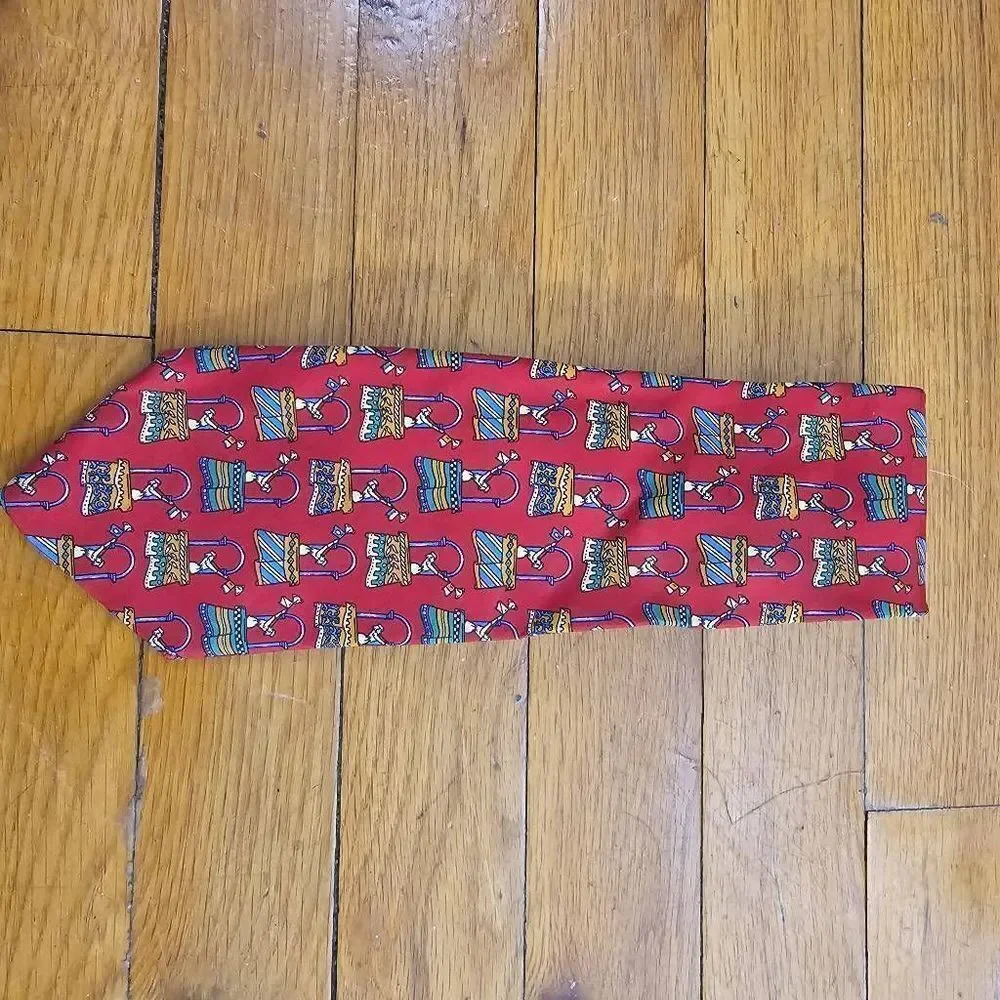 Salvatore Ferragamo Red Necktie Italy 58x4